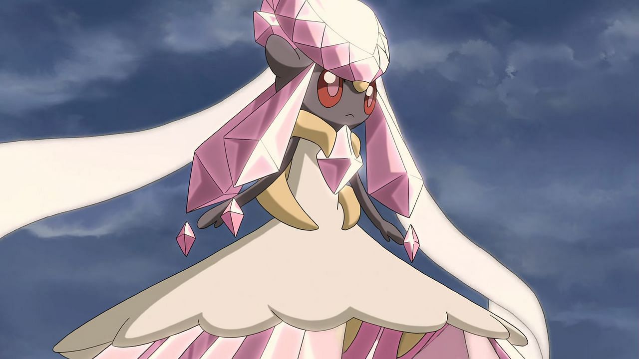 Diancie's Mega Evolution as seen in the anime (Image via The Pokemon Company)